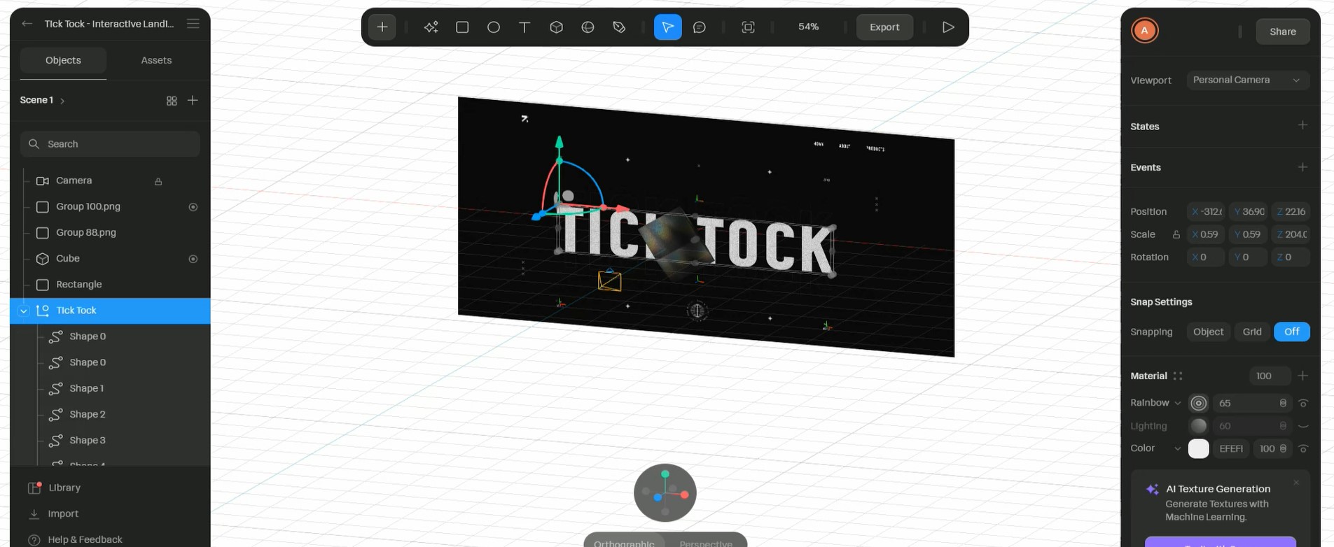 شکل 3d برای سایت